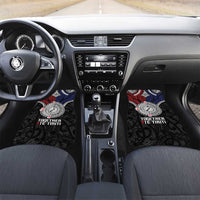 Aotearoa and Samoa Mo Te Tiriti Car Mats Tangata Moana Stand with Tangata Whenua LT9 Set 2pcs - Front Blue - Polynesian Pride