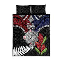 Aotearoa and Samoa Mo Te Tiriti Quilt Bed Set Tangata Moana Stand with Tangata Whenua LT9 - Polynesian Pride