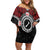 Aotearoa Proud To Be Maori Off Shoulder Short Dress New Zealand Fight Together