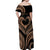 Personalised Valentines Day Romantic Lovers Off Shoulder Maxi Dress LT9 - Polynesian Pride