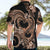 Polynesia Valentines Day Forever In My Heart Tattoo Hawaiian Shirt Gold Style LT9 - Polynesian Pride