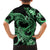 Polynesia Valentines Day Forever In My Heart Tattoo Family Matching Long Sleeve Bodycon Dress and Hawaiian Shirt Green Style LT9 - Polynesian Pride