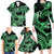 Polynesia Valentines Day Forever In My Heart Tattoo Family Matching Long Sleeve Bodycon Dress and Hawaiian Shirt Green Style LT9 - Polynesian Pride