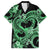 Polynesia Valentines Day Forever In My Heart Tattoo Family Matching Long Sleeve Bodycon Dress and Hawaiian Shirt Green Style LT9 Dad's Shirt - Short Sleeve Green - Polynesian Pride