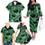 Polynesia Valentines Day Forever In My Heart Tattoo Family Matching Off Shoulder Long Sleeve Dress and Hawaiian Shirt Green Style LT9 - Polynesian Pride