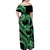 Polynesia Valentines Day Forever In My Heart Tattoo Family Matching Off Shoulder Maxi Dress and Hawaiian Shirt Green Style LT9 - Polynesian Pride