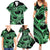 Polynesia Valentines Day Forever In My Heart Tattoo Family Matching Summer Maxi Dress and Hawaiian Shirt Green Style LT9 - Polynesian Pride