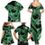 Polynesia Valentines Day Forever In My Heart Tattoo Family Matching Summer Maxi Dress and Hawaiian Shirt Green Style LT9 - Polynesian Pride