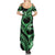 Polynesia Valentines Day Forever In My Heart Tattoo Family Matching Summer Maxi Dress and Hawaiian Shirt Green Style LT9 - Polynesian Pride