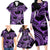 Polynesia Valentines Day Forever In My Heart Tattoo Family Matching Long Sleeve Bodycon Dress and Hawaiian Shirt Purple Style LT9 - Polynesian Pride