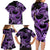 Polynesia Valentines Day Forever In My Heart Tattoo Family Matching Long Sleeve Bodycon Dress and Hawaiian Shirt Purple Style LT9 - Polynesian Pride