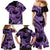 Polynesia Valentines Day Forever In My Heart Tattoo Family Matching Mermaid Dress and Hawaiian Shirt Purple Style LT9 - Polynesian Pride