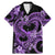 Polynesia Valentines Day Forever In My Heart Tattoo Family Matching Mermaid Dress and Hawaiian Shirt Purple Style LT9 Dad's Shirt - Short Sleeve Purple - Polynesian Pride