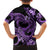 Polynesia Valentines Day Forever In My Heart Tattoo Family Matching Off Shoulder Long Sleeve Dress and Hawaiian Shirt Purple Style LT9 - Polynesian Pride