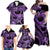 Polynesia Valentines Day Forever In My Heart Tattoo Family Matching Off Shoulder Maxi Dress and Hawaiian Shirt Purple Style LT9 - Polynesian Pride