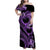 Polynesia Valentines Day Forever In My Heart Tattoo Family Matching Off Shoulder Maxi Dress and Hawaiian Shirt Purple Style LT9 Mom's Dress Purple - Polynesian Pride