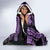 Polynesia Valentines Day Forever In My Heart Tattoo Hooded Blanket Purple Style LT9 - Polynesian Pride