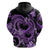 Polynesia Valentines Day Forever In My Heart Tattoo Hoodie Purple Style LT9 - Polynesian Pride