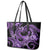 Polynesia Valentines Day Forever In My Heart Tattoo Leather Tote Bag Purple Style LT9 - Polynesian Pride