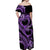 Polynesia Valentines Day Forever In My Heart Tattoo Off Shoulder Maxi Dress Purple Style LT9 - Polynesian Pride