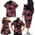 Polynesia Valentines Day Forever In My Heart Tattoo Family Matching Off Shoulder Long Sleeve Dress and Hawaiian Shirt Pink Style LT9 - Polynesian Pride