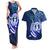 Personalised Northern Mariana Islands Couples Matching Tank Maxi Dress and Hawaiian Shirt Commonwealth Day 2024 LT9 Ocean Blue - Polynesian Pride