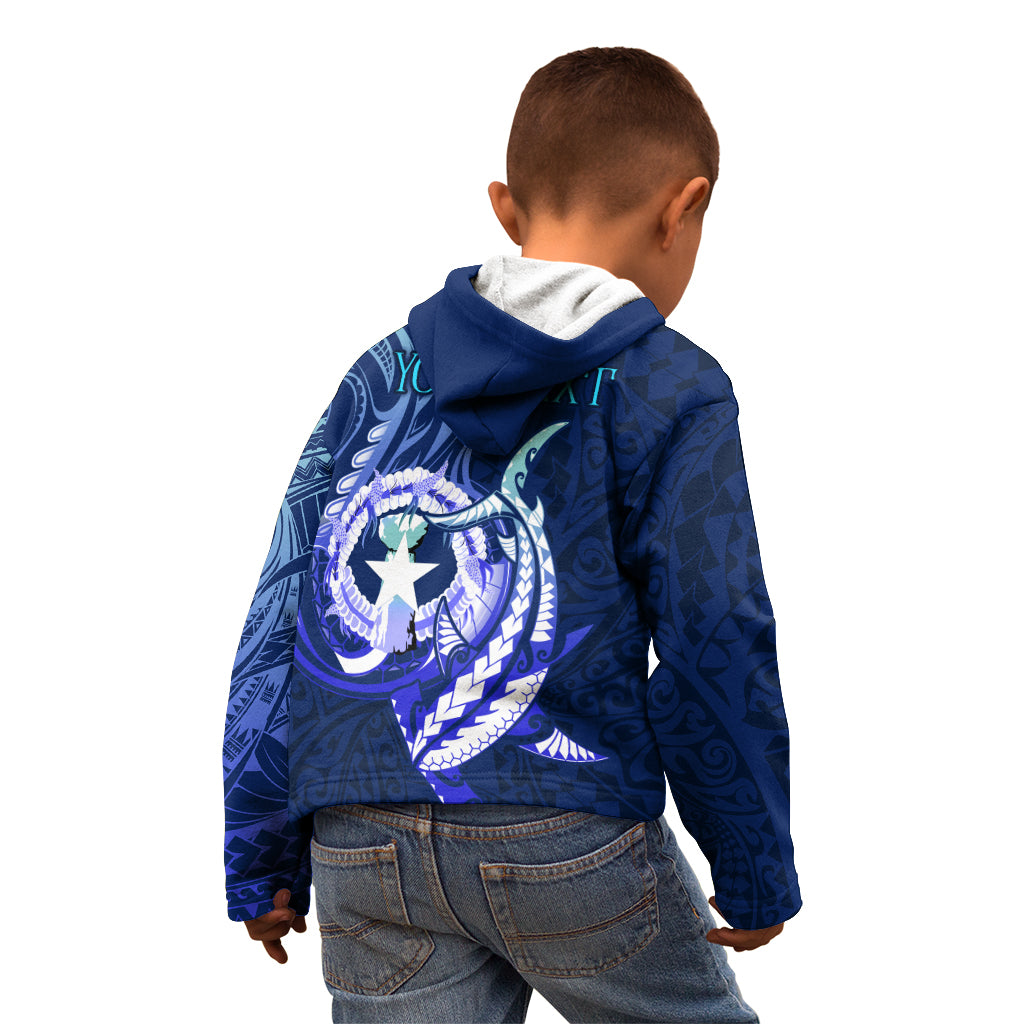 Personalised Northern Mariana Islands Kid Hoodie Commonwealth Day 2024 LT9 - Polynesian Pride