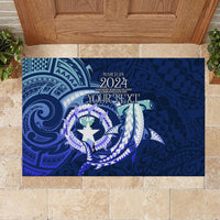 Personalised Northern Mariana Islands Rubber Doormat Commonwealth Day 2024 LT9 - Polynesian Pride