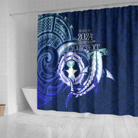 Personalised Northern Mariana Islands Shower Curtain Commonwealth Day 2024 LT9 - Polynesian Pride