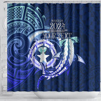 Personalised Northern Mariana Islands Shower Curtain Commonwealth Day 2024 LT9 - Polynesian Pride