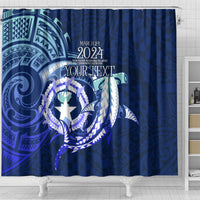 Personalised Northern Mariana Islands Shower Curtain Commonwealth Day 2024 LT9 - Polynesian Pride