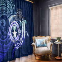 Personalised Northern Mariana Islands Window Curtain Commonwealth Day 2024 LT9 - Polynesian Pride