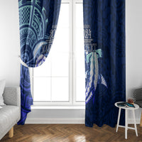 Personalised Northern Mariana Islands Window Curtain Commonwealth Day 2024 LT9 - Polynesian Pride