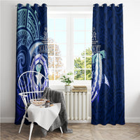 Personalised Northern Mariana Islands Window Curtain Commonwealth Day 2024 LT9 - Polynesian Pride