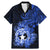 Northern Mariana Islands Ylang-ylang Mwarmwar Family Matching Mermaid Dress and Hawaiian Shirt Polynesian Blue Style LT9 Dad's Shirt - Short Sleeve Blue - Polynesian Pride