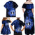 Northern Mariana Islands Ylang-ylang Mwarmwar Family Matching Off Shoulder Maxi Dress and Hawaiian Shirt Polynesian Blue Style LT9 - Polynesian Pride