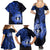 Northern Mariana Islands Ylang-ylang Mwarmwar Family Matching Summer Maxi Dress and Hawaiian Shirt Polynesian Blue Style LT9 - Polynesian Pride