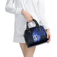 Northern Mariana Islands Ylang-ylang Mwarmwar Shoulder Handbag Polynesian Blue Style LT9 - Polynesian Pride