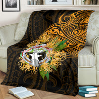 Northern Mariana Islands Ylang-ylang Mwarmwar Blanket Polynesian Gold Style LT9 - Polynesian Pride