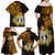 Northern Mariana Islands Ylang-ylang Mwarmwar Family Matching Off Shoulder Maxi Dress and Hawaiian Shirt Polynesian Gold Style LT9 - Polynesian Pride