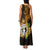 Northern Mariana Islands Ylang-ylang Mwarmwar Family Matching Tank Maxi Dress and Hawaiian Shirt Polynesian Gold Style LT9 - Polynesian Pride