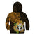 Northern Mariana Islands Ylang-ylang Mwarmwar Kid Hoodie Polynesian Gold Style LT9 - Polynesian Pride