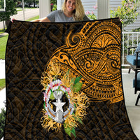 Northern Mariana Islands Ylang-ylang Mwarmwar Quilt Polynesian Gold Style LT9 Gold - Polynesian Pride