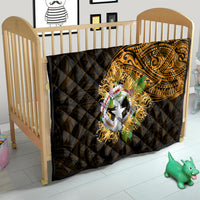 Northern Mariana Islands Ylang-ylang Mwarmwar Quilt Polynesian Gold Style LT9 - Polynesian Pride
