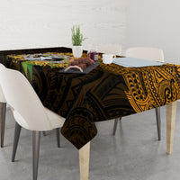 Northern Mariana Islands Ylang-ylang Mwarmwar Tablecloth Polynesian Gold Style LT9 - Polynesian Pride