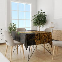 Northern Mariana Islands Ylang-ylang Mwarmwar Tablecloth Polynesian Gold Style LT9 - Polynesian Pride