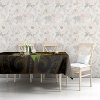 Northern Mariana Islands Ylang-ylang Mwarmwar Tablecloth Polynesian Gold Style LT9 - Polynesian Pride
