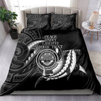 Personalised FSM Culture Day Bedding Set Hammerhead Shark Tribal 2024 LT9 - Polynesian Pride