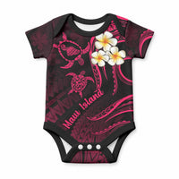 Hawaii Maui Islands Baby Onesie Pacific Plumeria Pink Vibe LT9 Pink - Polynesian Pride
