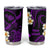 Hawaii Maui Islands Pacific Plumeria Tumbler Cup Purple Polynesian Tattoo